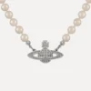 Man. Mini Bas Relief Pearl Necklace Man. Mini Bas Relief Pearl Necklace