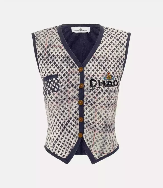 Vesta Distressed Tartan Vesta Distressed Tartan