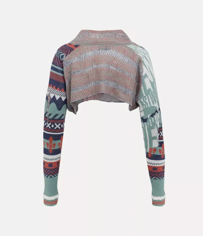 Zkrácený top Broken Fair Isle Zkrácený top Broken Fair Isle